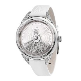 Серебряные женские часы с бриллиантами