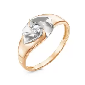 Кольцо из золота с бриллиантом