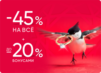 -45% + 20% оплата бонусами