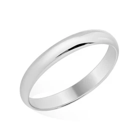 Обручальное кольцо из серебра 