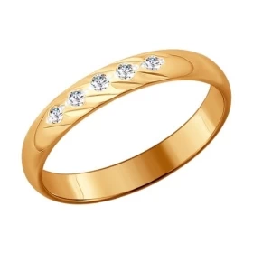 Кольцо из золота c бриллиантами