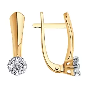 Серьги из золота с бриллиантами 
