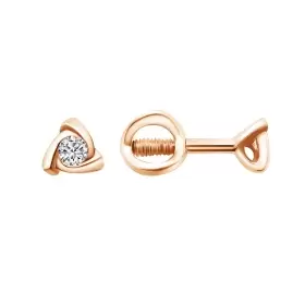 Серьги из золота с бриллиантами 0,05ct