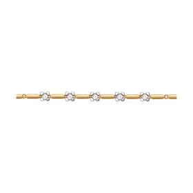 Браслет из золота со Swarovski Zirconia