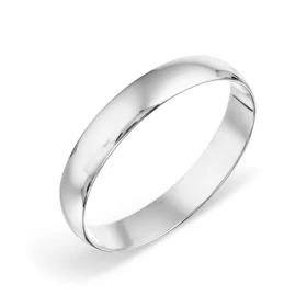 Обручальное кольцо из белого золота