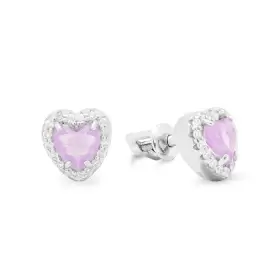 Серьги из серебра с ювелирными кристаллами и фианитами