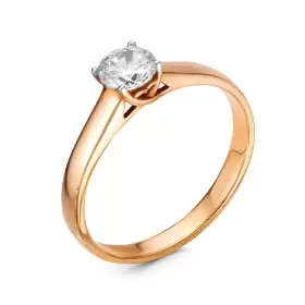 Кольцо из золота с бриллиантом 0,4 ct
