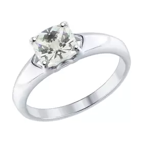 Кольцо из серебра со Swarovski Zirconia