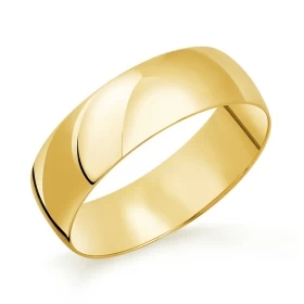 Обручальное кольцо из лимонного золота
