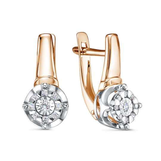 Серьги-трансформеры из золота с бриллиантами и сапфирами Серьги-трансформеры из золота с бриллиантами и сапфирами