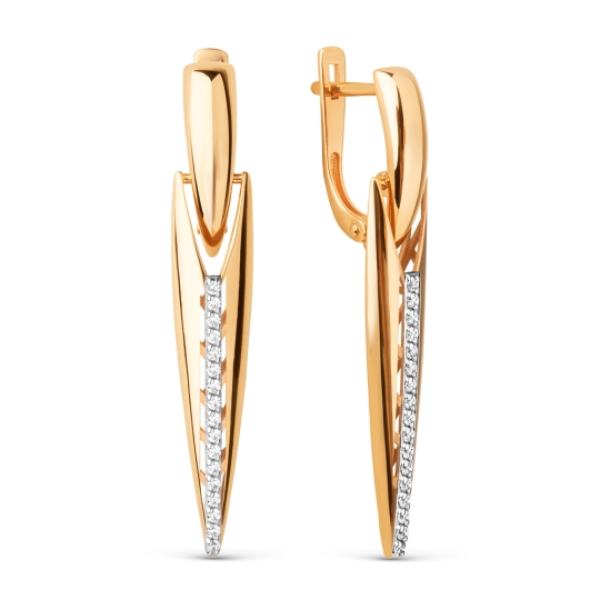 Серьги-трансформеры из золота с бриллиантами и сапфирами Серьги-трансформеры из золота с бриллиантами и сапфирами