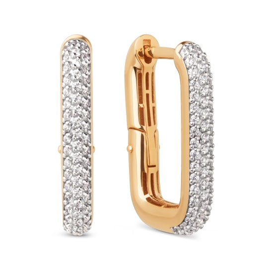 Серьги-трансформеры из золота с бриллиантами и сапфирами Серьги-трансформеры из золота с бриллиантами и сапфирами