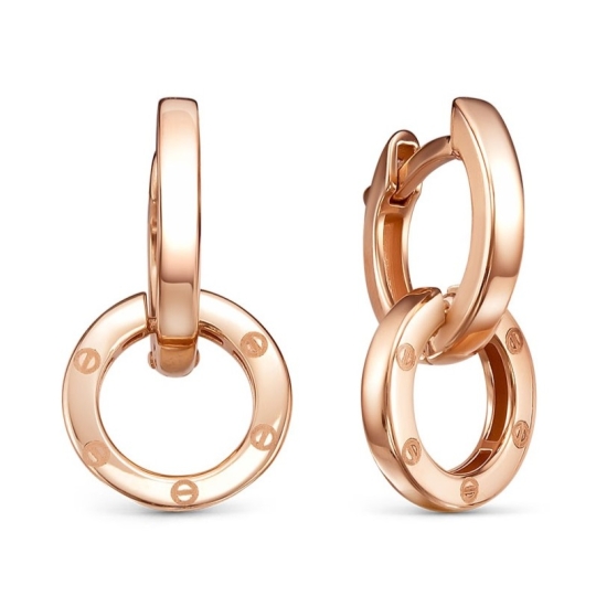 Серьги-трансформеры из золота с бриллиантами и сапфирами Серьги-трансформеры из золота с бриллиантами и сапфирами