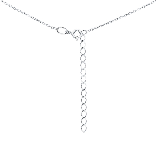 Колье из серебра «Влюбленные» с чёрной эмалью Колье из серебра «Влюбленные» с чёрной эмалью