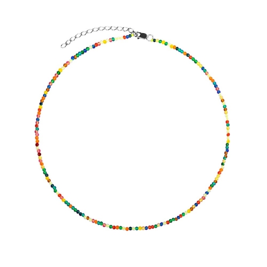 Колье из серебра «Влюбленные» с чёрной эмалью Колье из серебра «Влюбленные» с чёрной эмалью