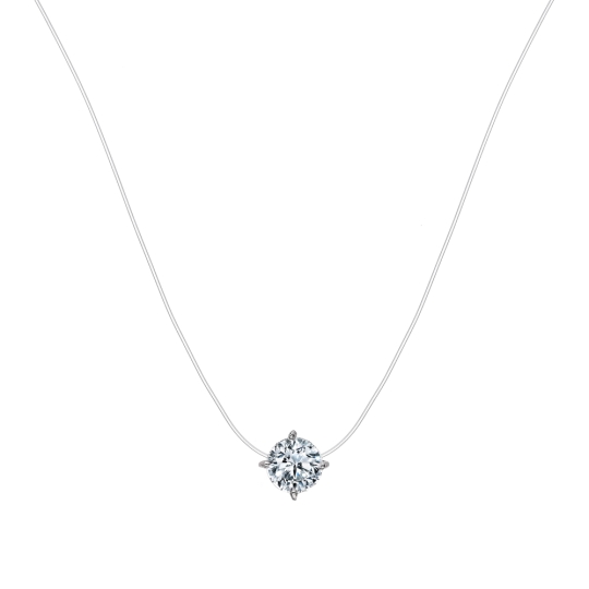 Колье из серебра «Влюбленные» с чёрной эмалью Колье из серебра «Влюбленные» с чёрной эмалью