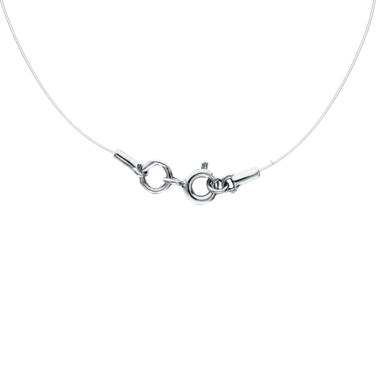 Колье из серебра «Влюбленные» с чёрной эмалью Колье из серебра «Влюбленные» с чёрной эмалью