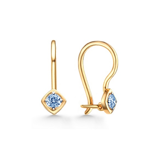 Серьги-трансформеры из золота с бриллиантами и сапфирами Серьги-трансформеры из золота с бриллиантами и сапфирами