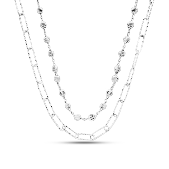 Колье из серебра «Влюбленные» с чёрной эмалью Колье из серебра «Влюбленные» с чёрной эмалью